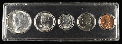 1964-D PROOF SET. CHECK OUT OUR UPCOMING AUCTIONS ESTIMATE $80 - $120.