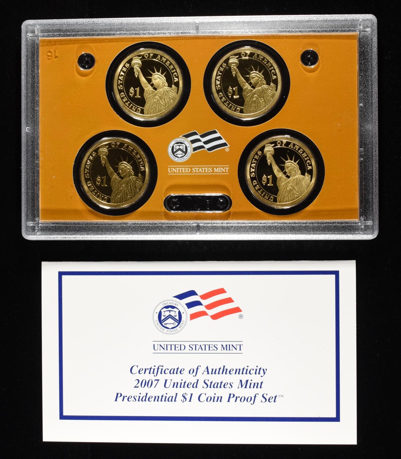 (11) 2007 $1 PRESIDENTAL PROOF SETS