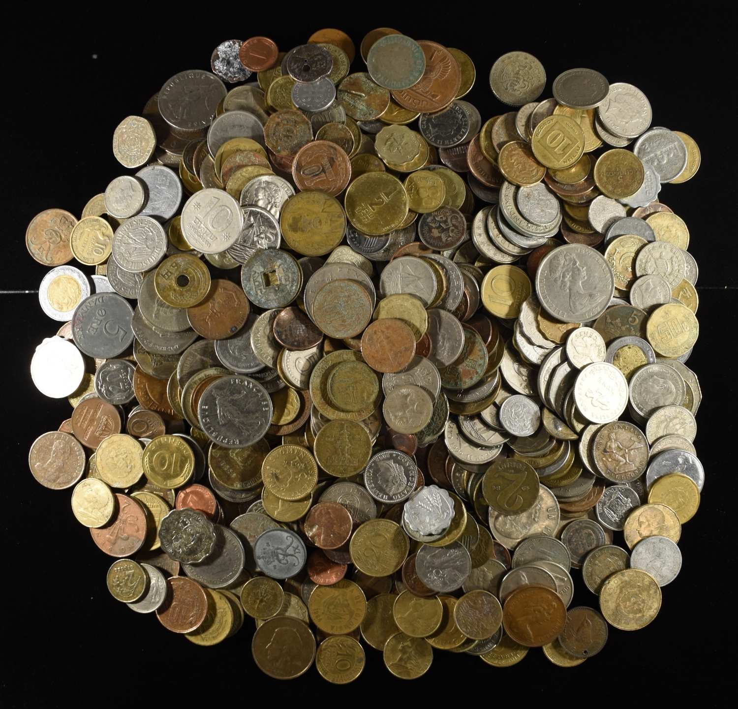 5 LBS FOREIGN COINS