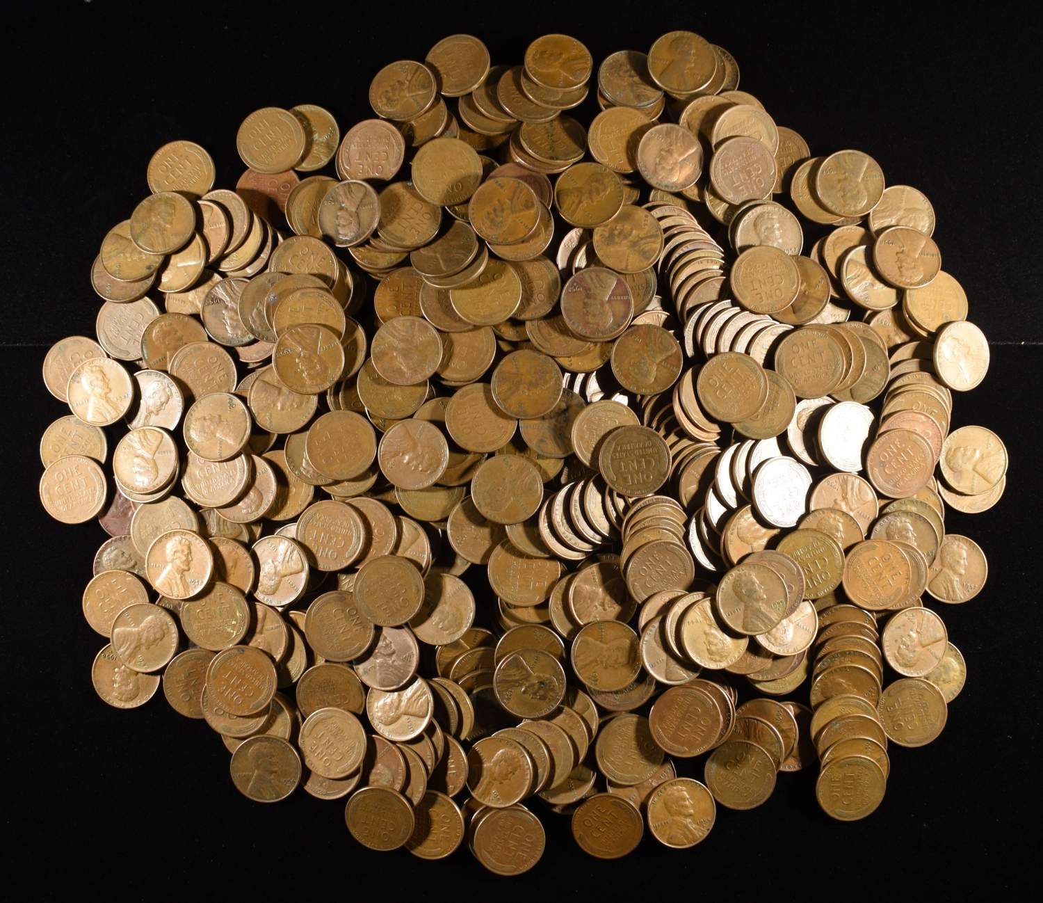(500) WHEAT CENTS: MIXED DATES