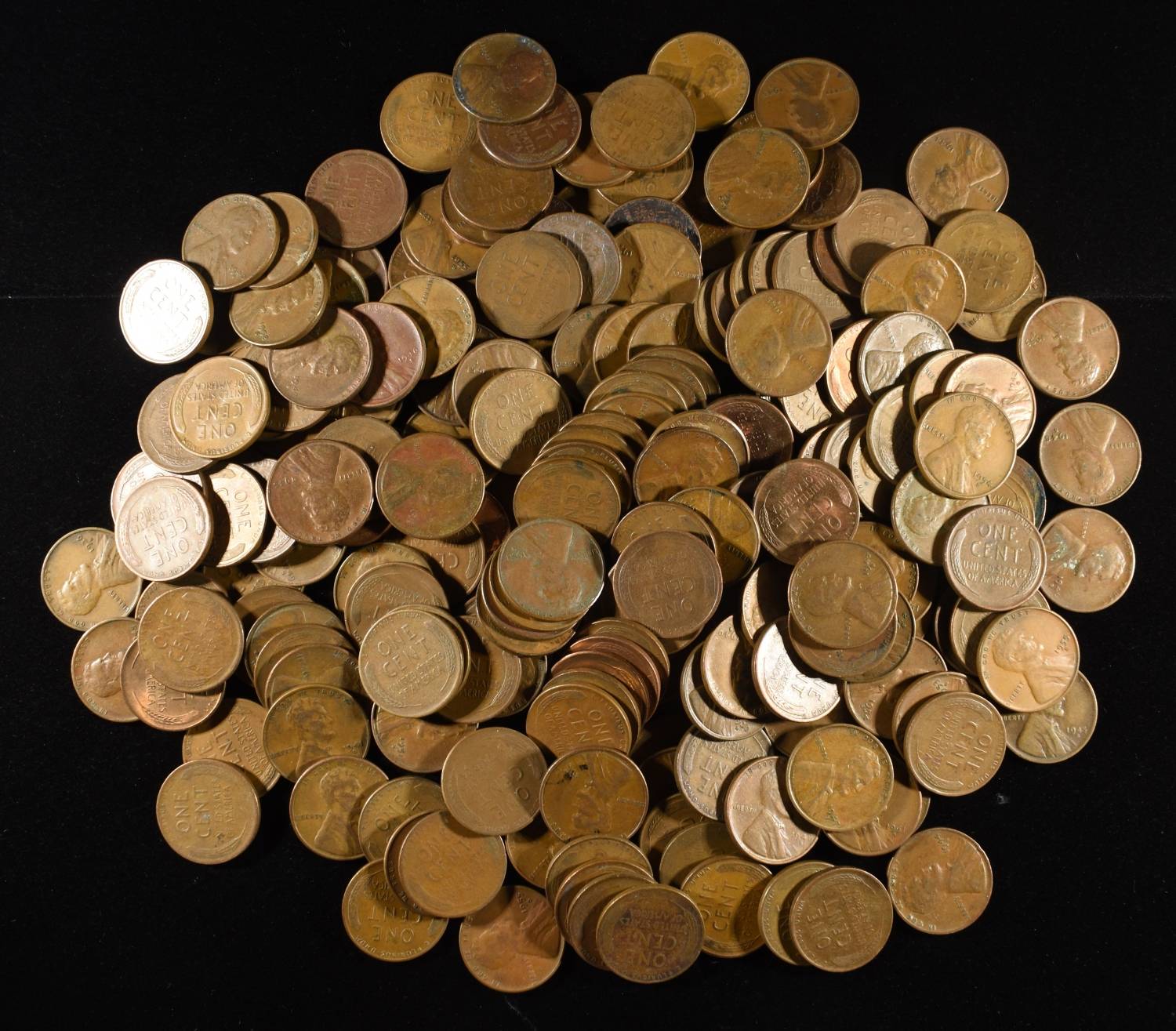 200 "S" MINT WHEAT CENTS