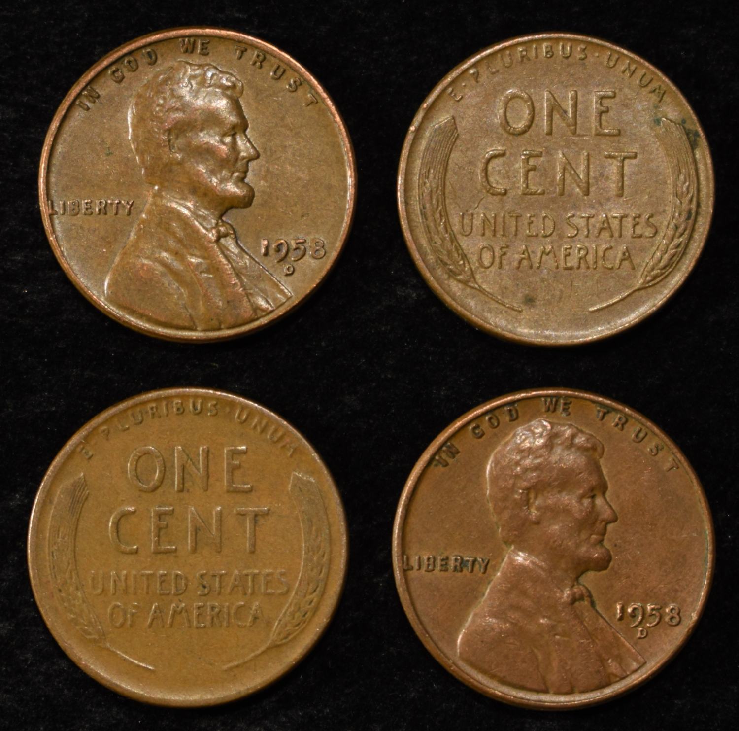 (500) 40'S & 50'S WHEAT CENTS