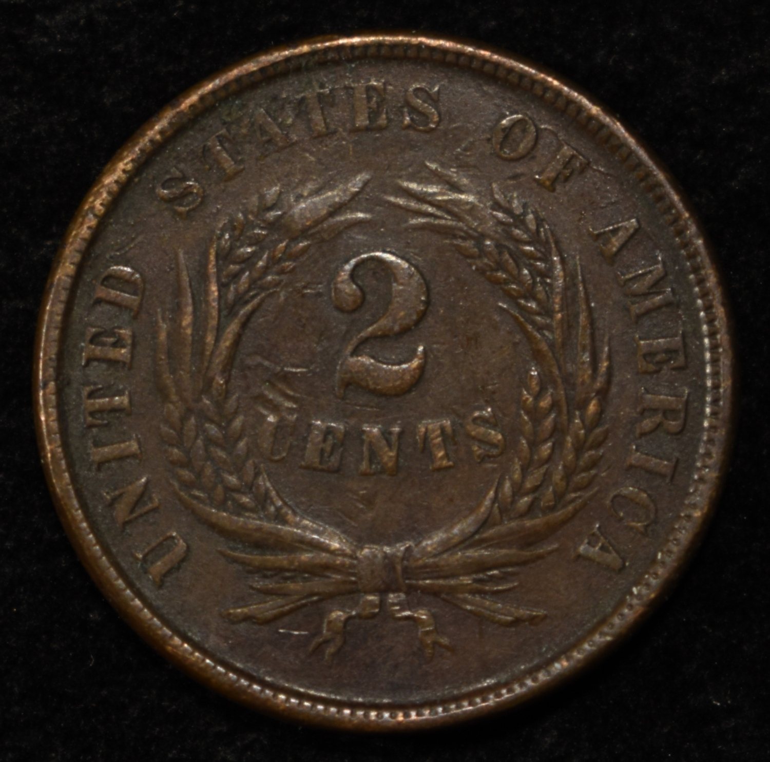 1864 2-CENT PIECE