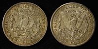 1921-D&S MORGAN DOLLARS. WEEKLY COIN & CURRENCY AUCTIONS ESTIMATE $150 - $200.Image - 1