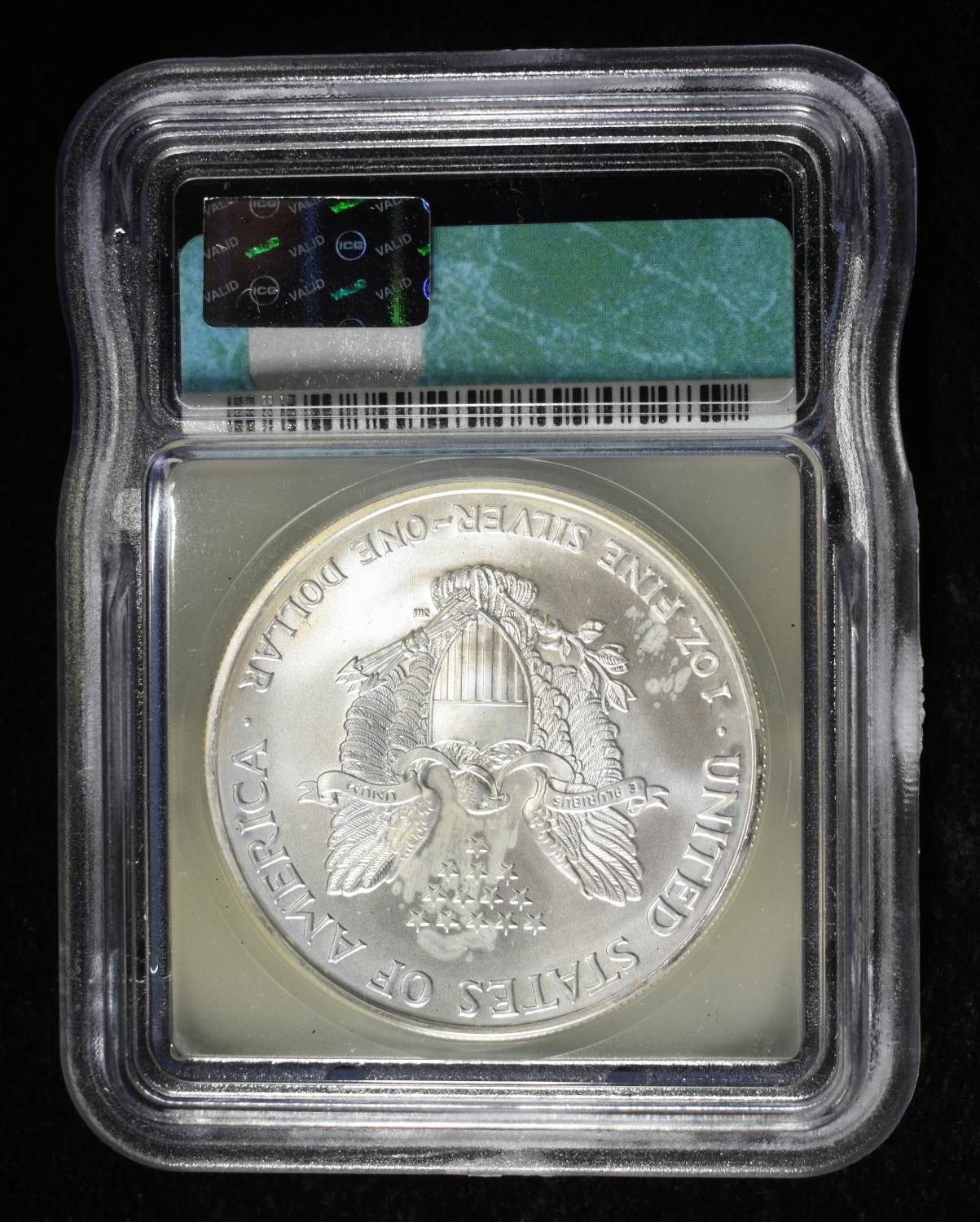 2006 AMERICAN SILVER EAGLE ICG MS69