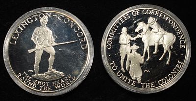 (2) 92.5% SILVER TOKENS. BID WITH SILVER CITY AUCTIONS ESTIMATE $100 - $150.