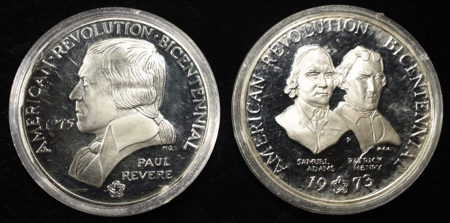 (2) 92.5% SILVER TOKENS