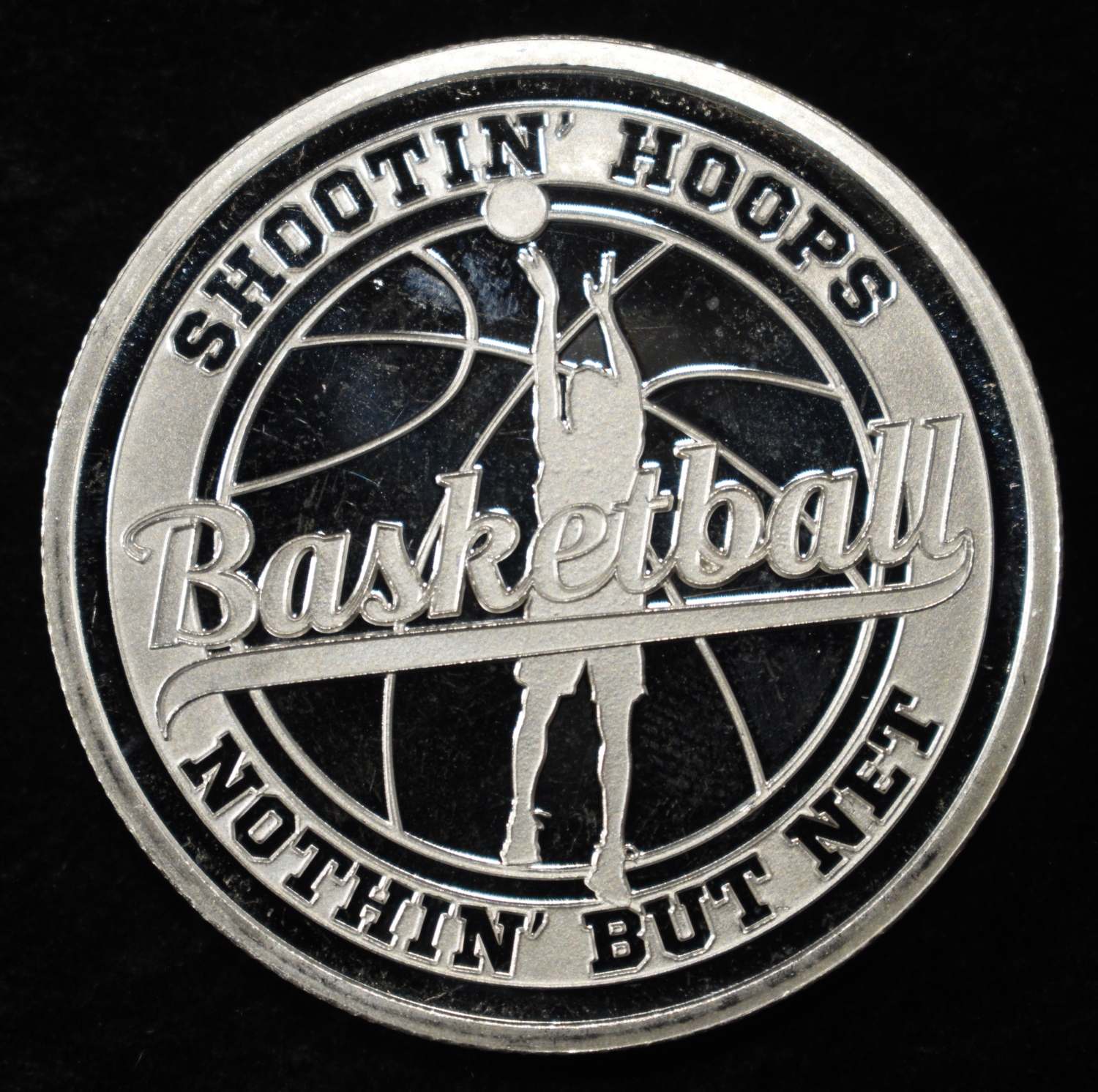BASKETBALL 1 OZ .999 SILVER ROUND