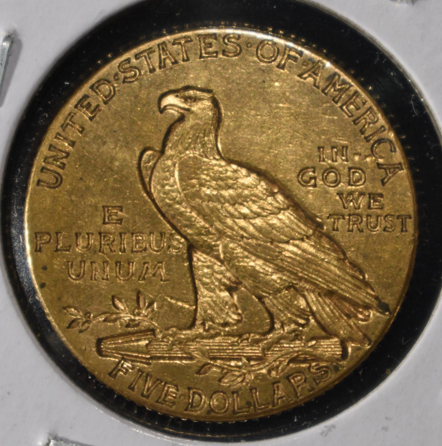 1911-D $5 INDIAN GOLD NICE ORIG AU