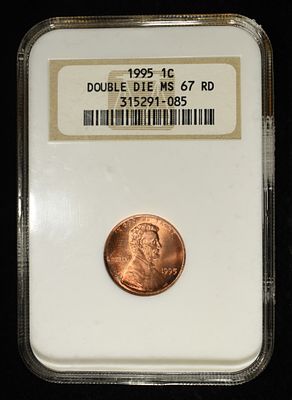 1995 MEMORIAL CENT NGC DD MS67 RD. LEADERS IN ON-LINE AUCTIONS ESTIMATE $100 - $150.