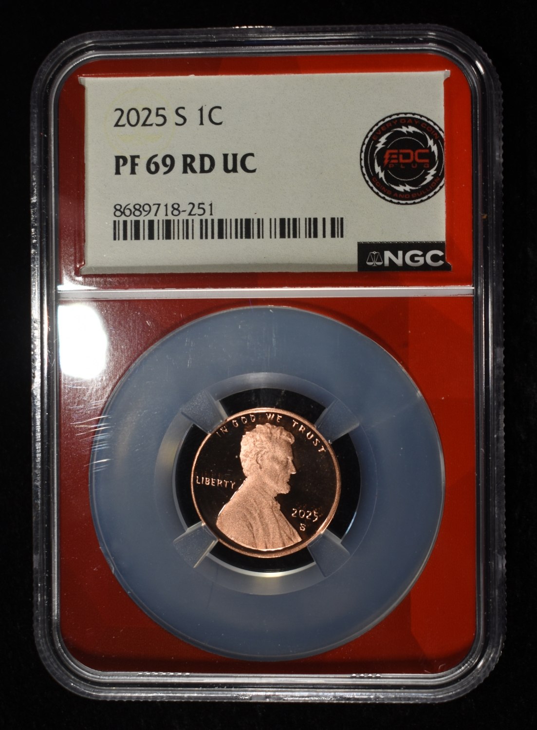 2025-S SHIELD CENT NGC PF69 RD UC