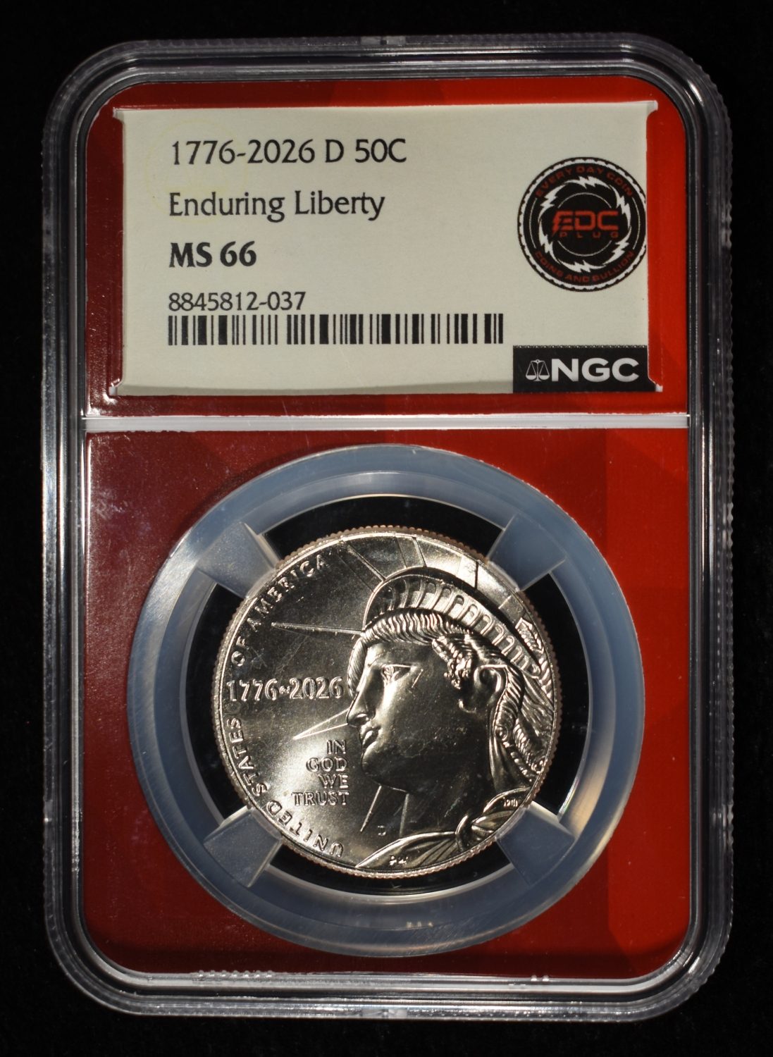 1776-2026-D 50C ENDURING LIBERTY NGC MS66