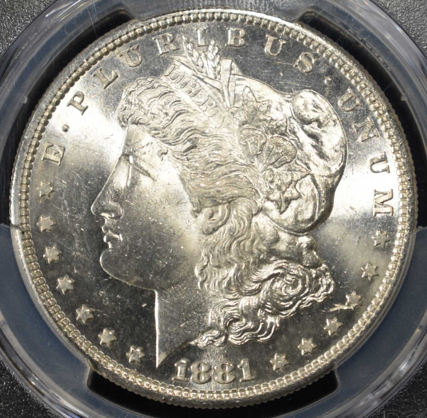 1881-S MORGAN DOLLAR PCGS MS-63
