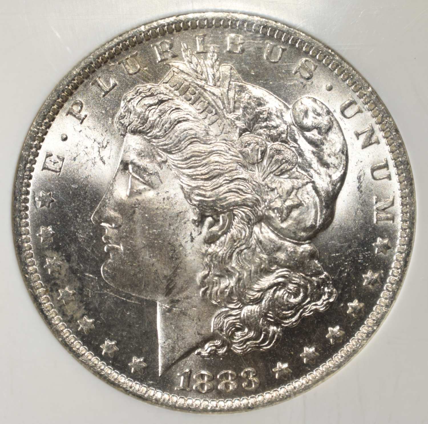 1883-O MORGAN DOLLAR NGC MS63