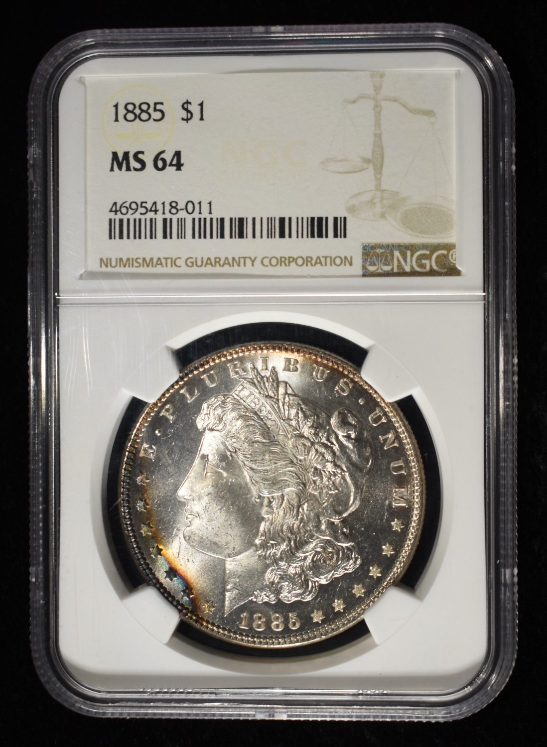 1885 MORGAN DOLLAR NGC MS-64