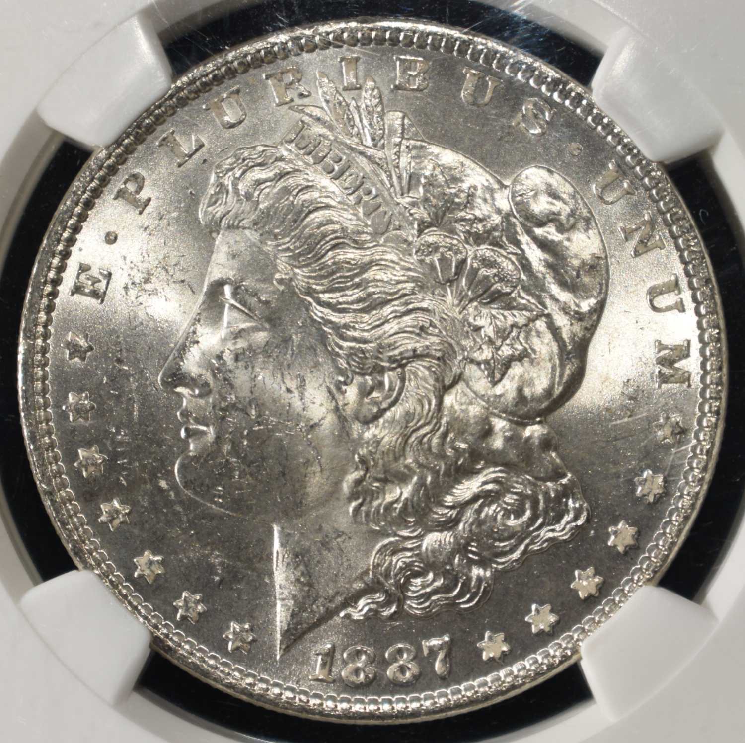 1887 MORGAN DOLLAR NGS MS-63 OLATHE HOARD