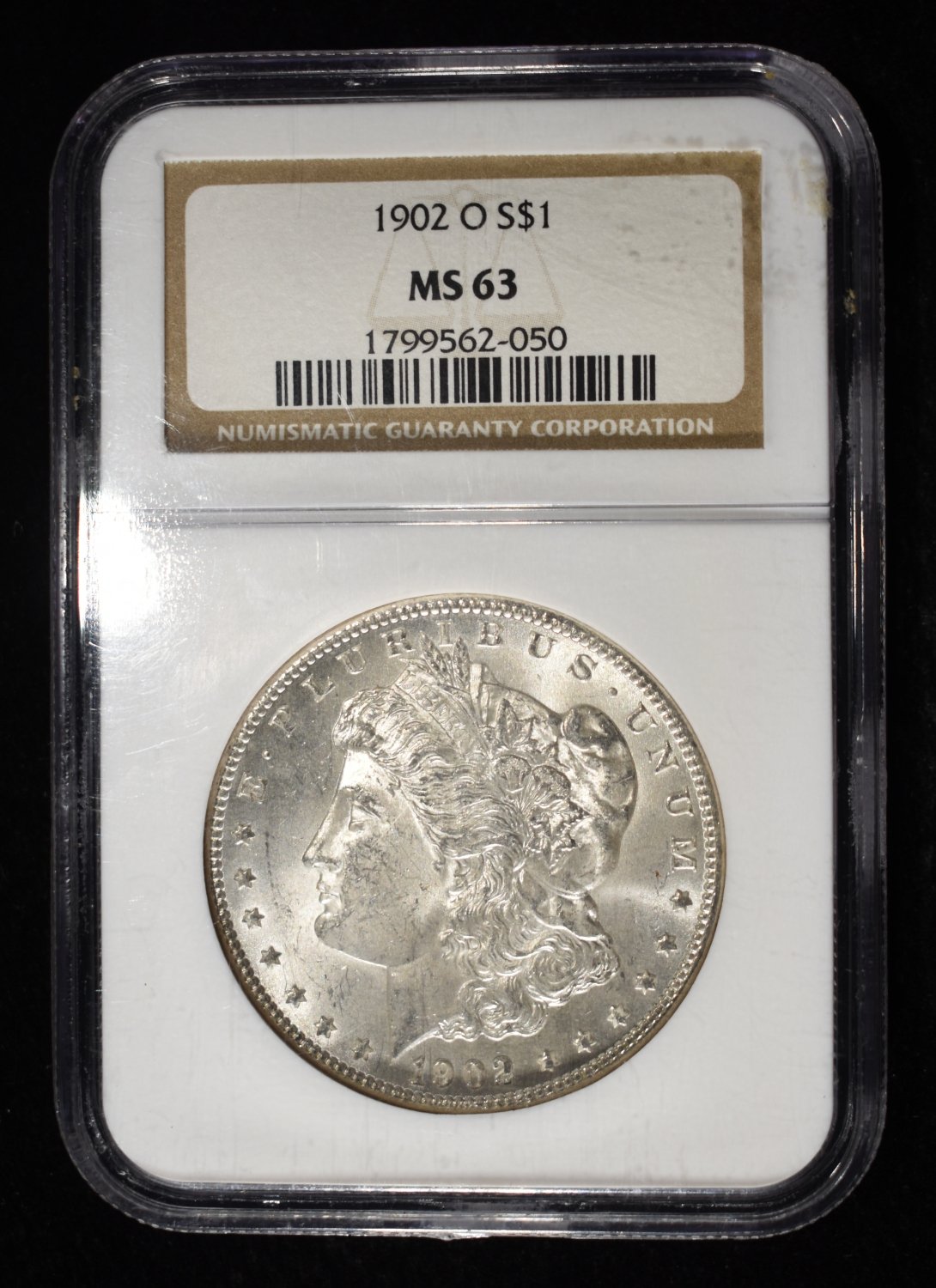 1902-O MORGAN DOLLAR NGC MS-63