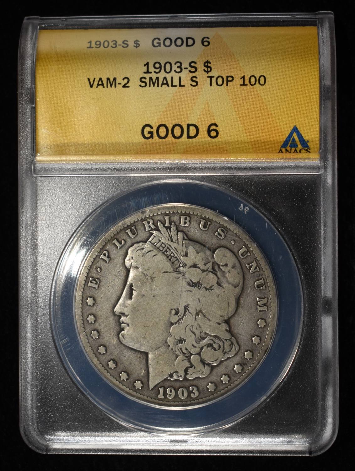 1903-S MORGAN DOLLAR ANACS GOOD 6