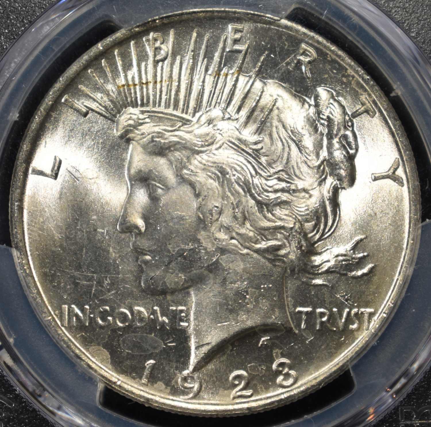 1923 PEACE DOLLAR PCGS MS63
