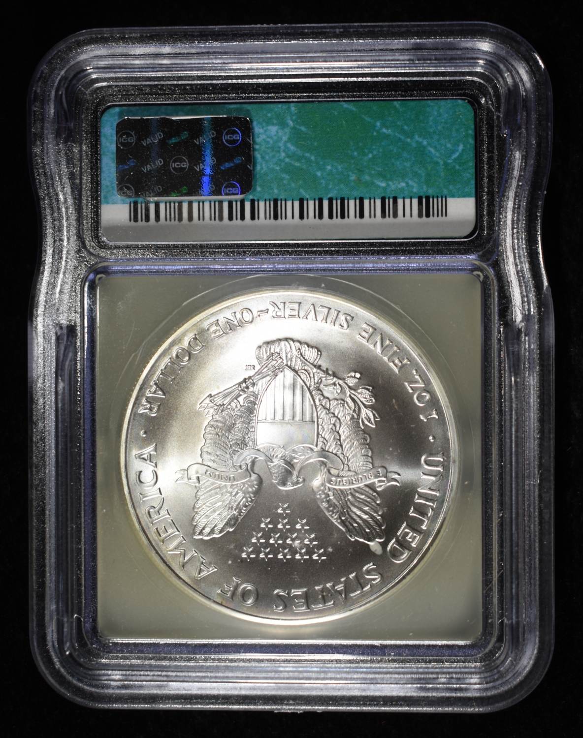2006 AMERICAN SILVER EAGLE ICG MS69