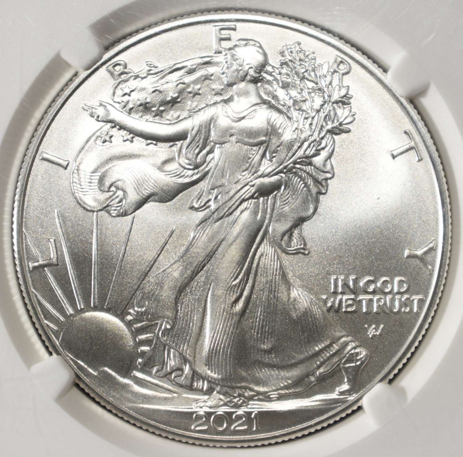 2021 AMERICAN SILVER EAGLE NGC MS70 FDI