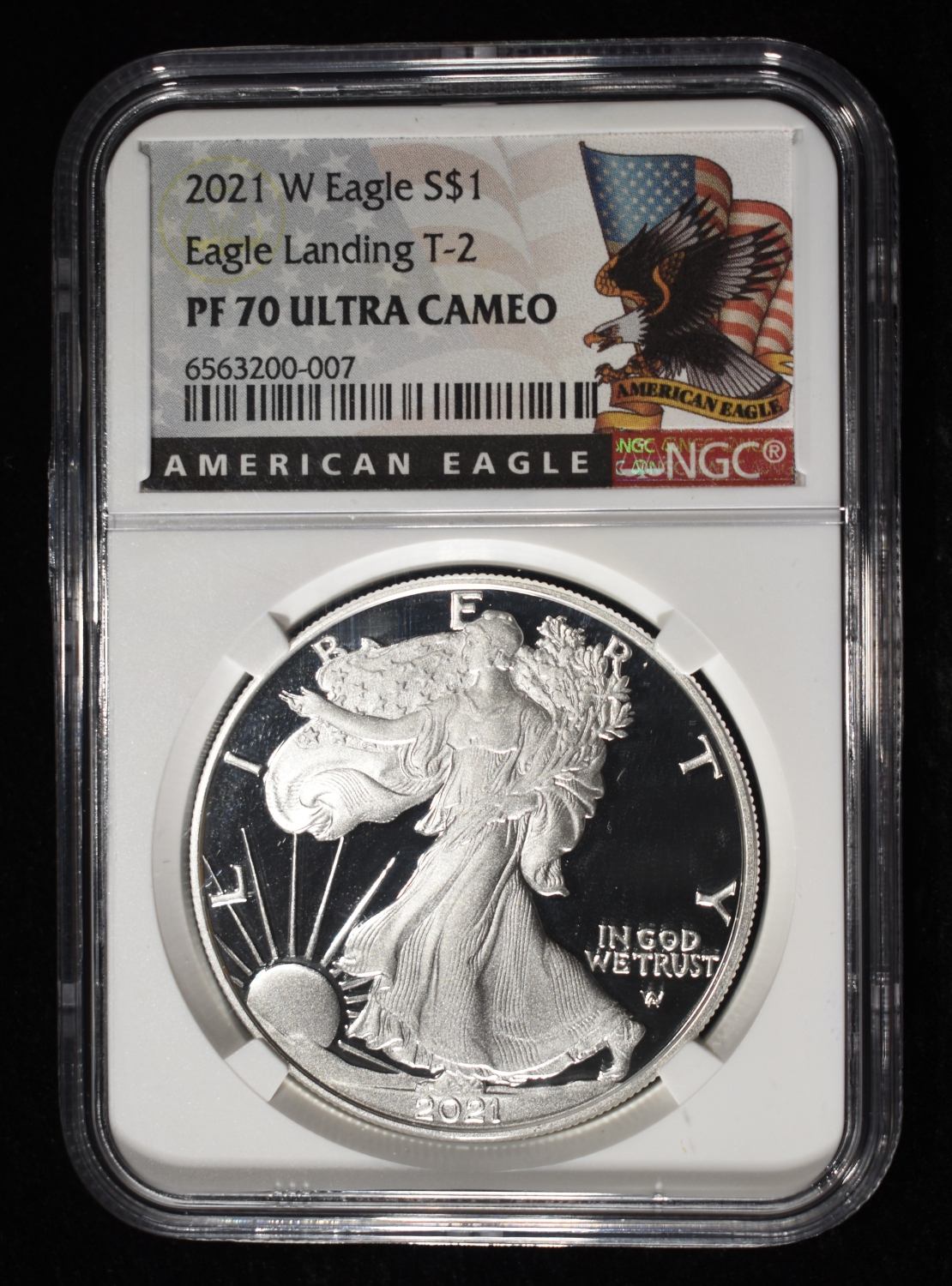 2021-W AMERICAN SILVER EAGLE NGC PF70 ULTRA CAMEO