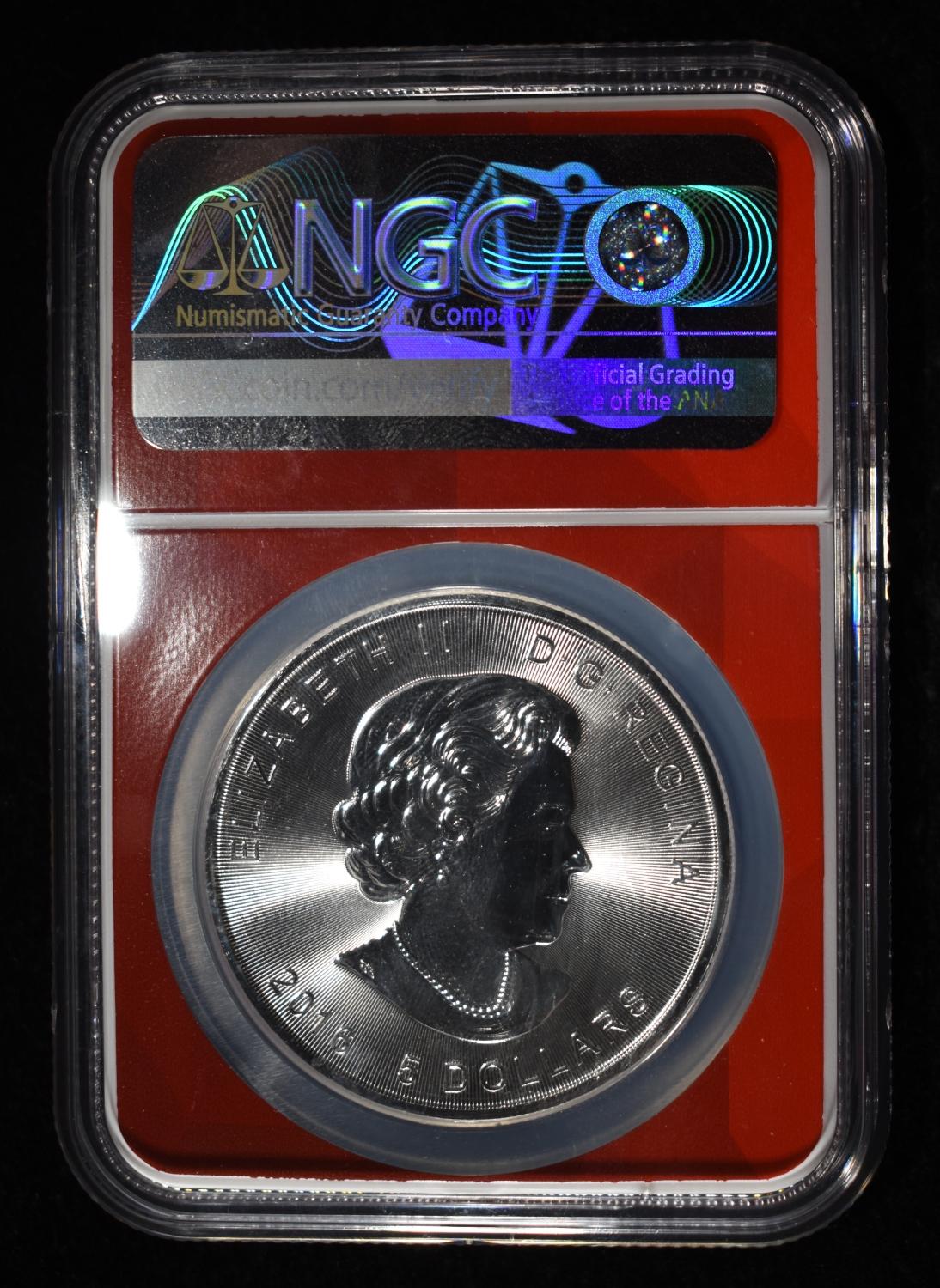 2016 1 OZ SILVER CANADA SUPERMAN NGC MS-69