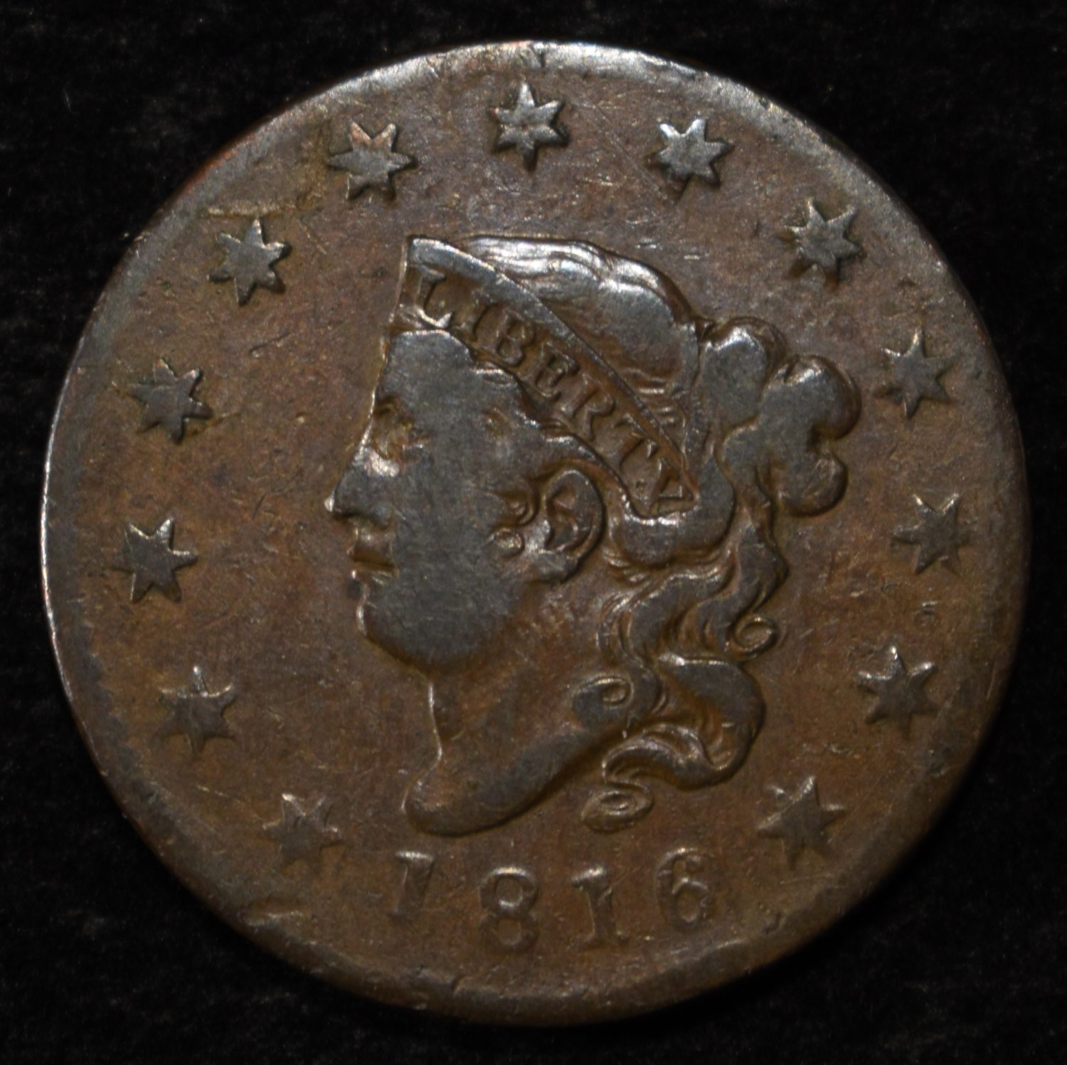 1816 LARGE CENT VG