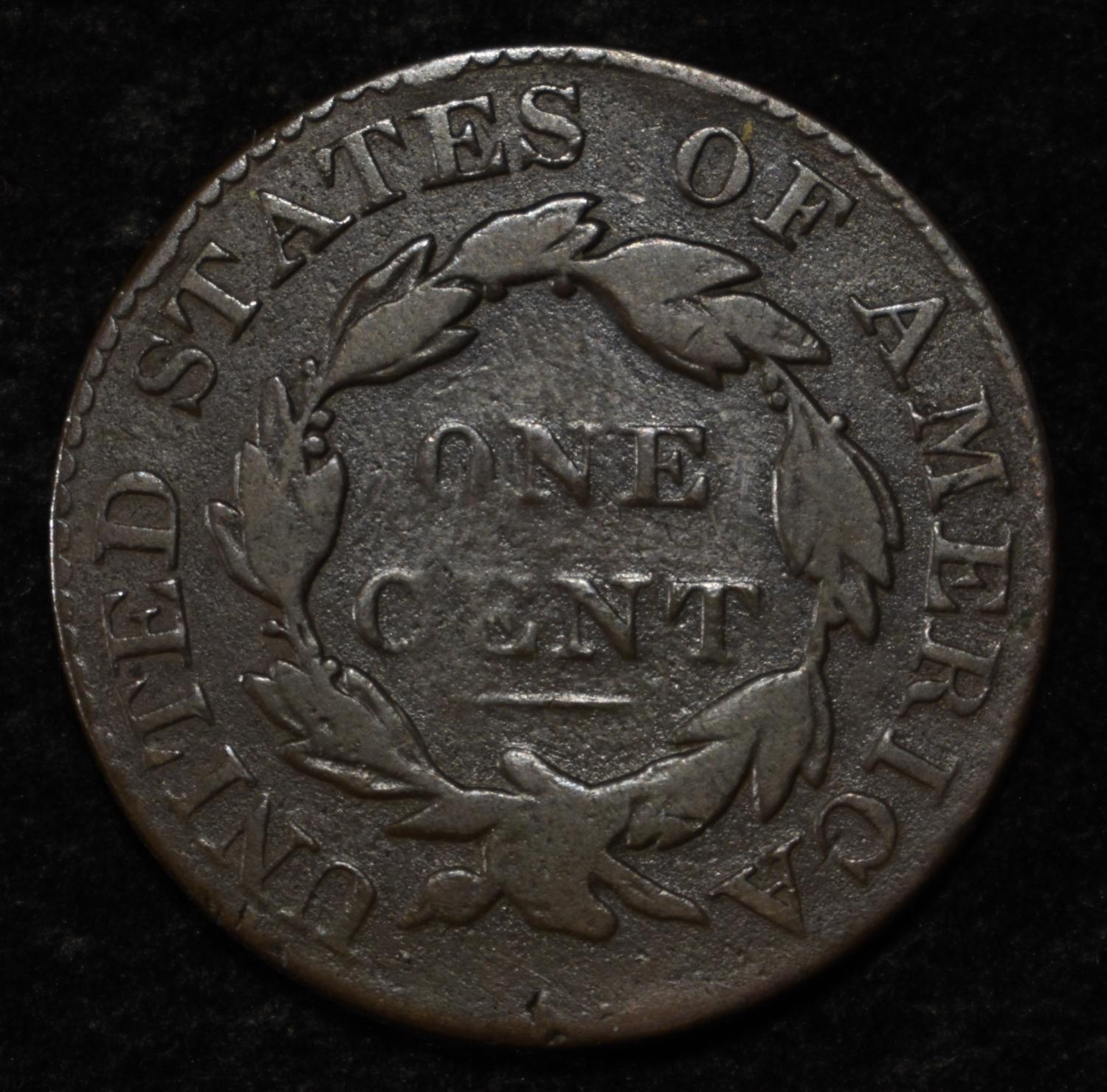 1826 LARGE CENT VG
