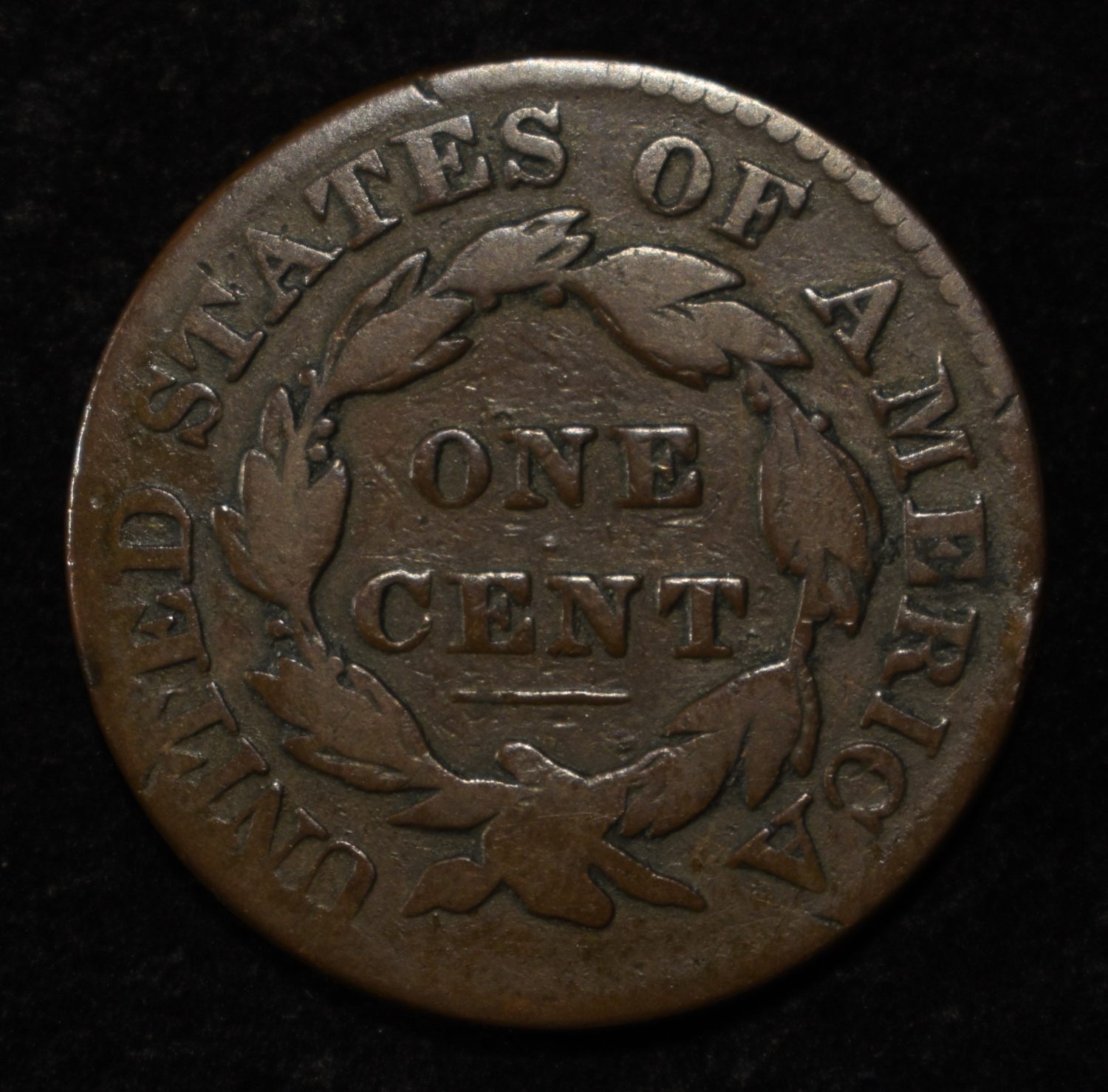 1828 LARGE CENT VG