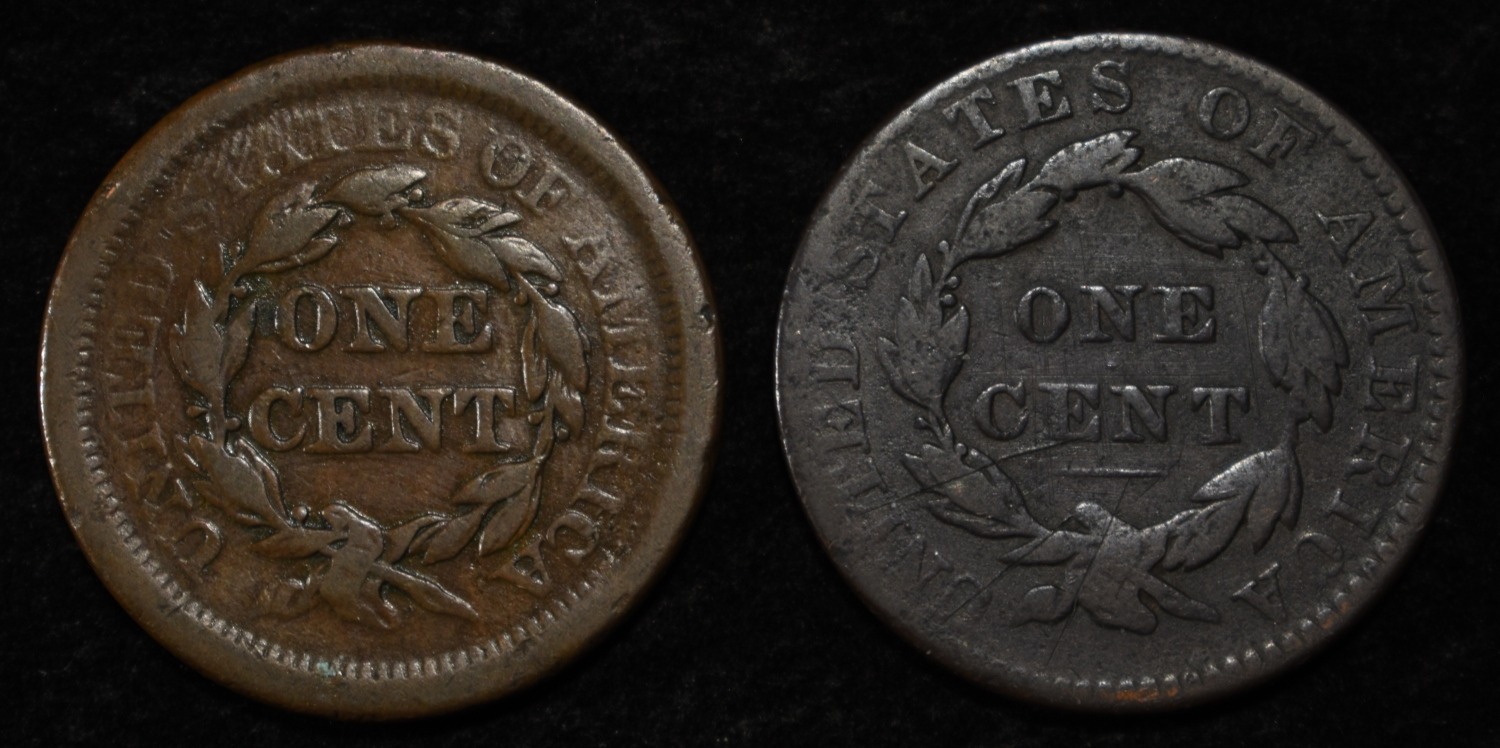 1830 & 1843 LARGE CENTS