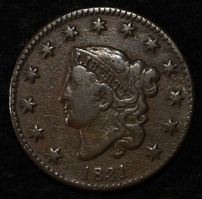1831 LARGE CENT VF. WEEKLY COIN & CURRENCY AUCTIONS ESTIMATE $100 - $130.
