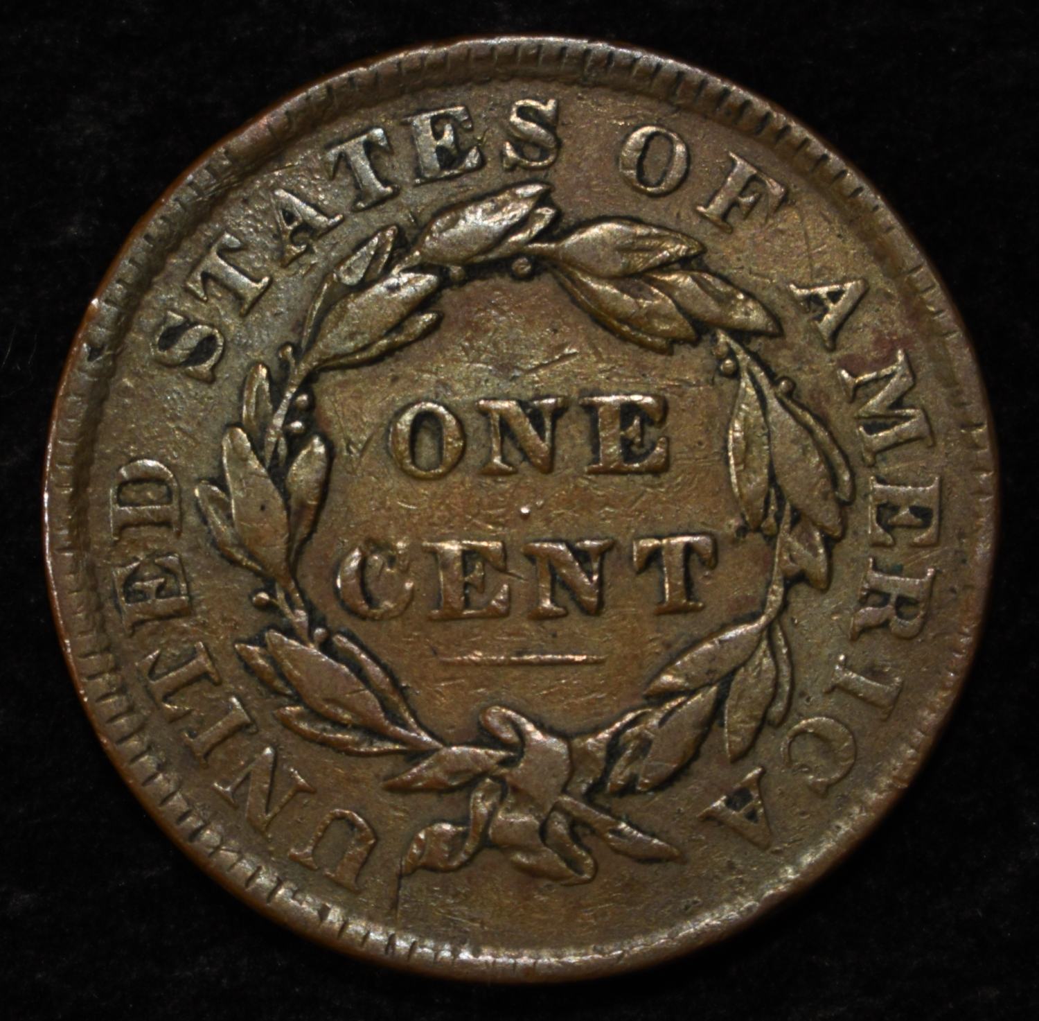 1834 LARGE CENT VF