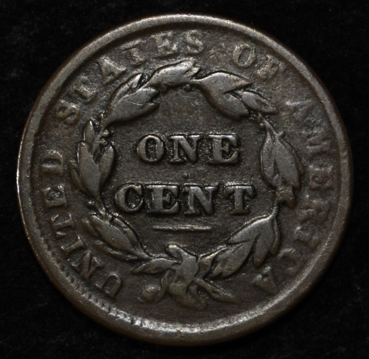 1839 HEAD OF 38 LARGE CENT FINE