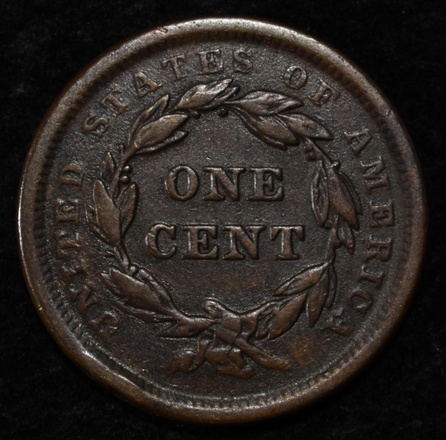 1840 LARGE DATE LARGE CENT VF