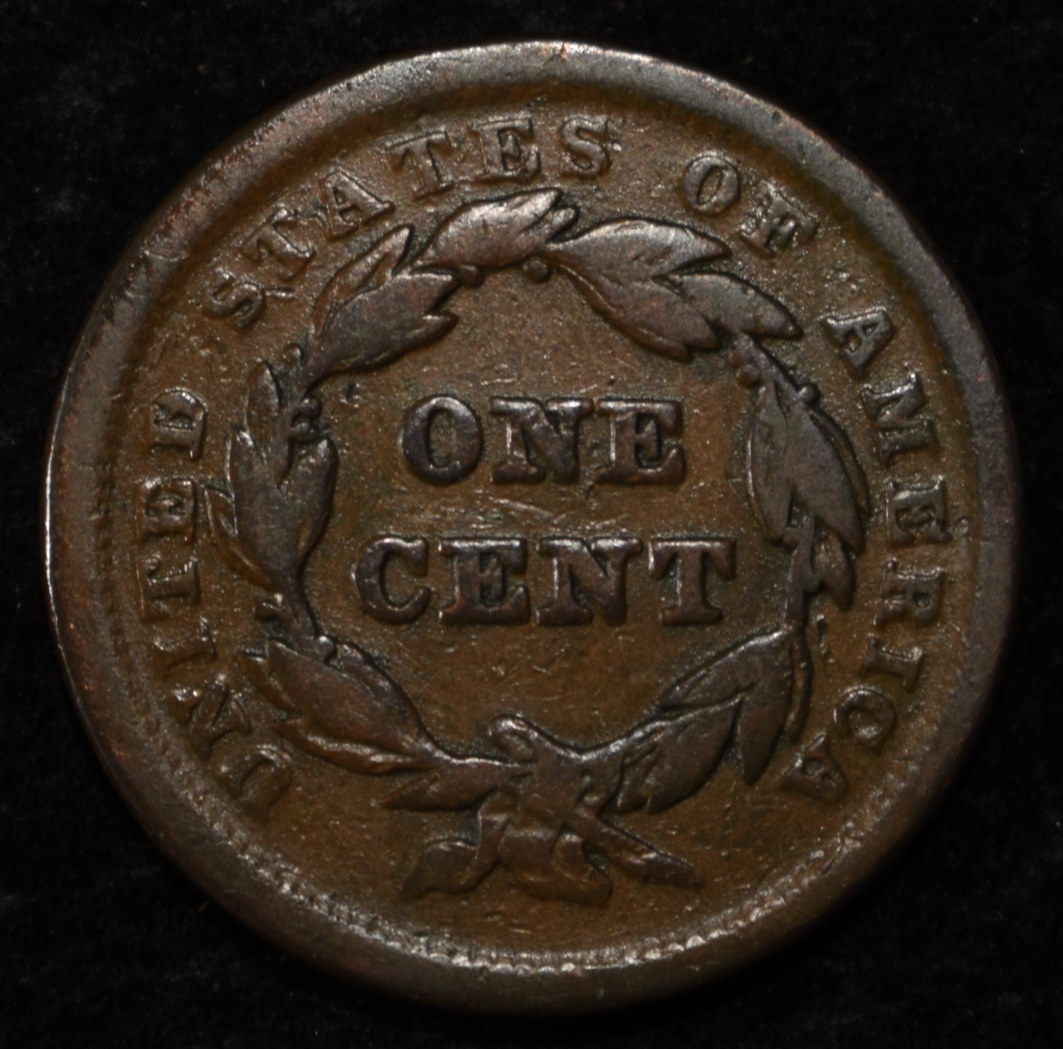 1842 SMALL DATE LARGE CENT FINE