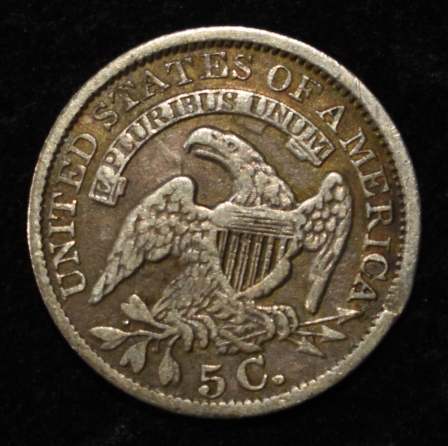 1835 BUST HALF DIME VF