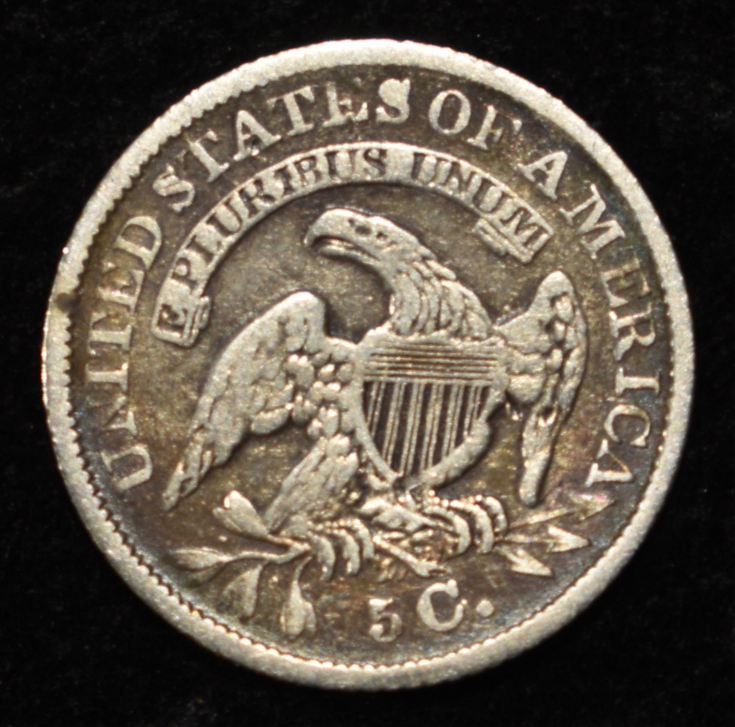 1837 BUST HALF DIME FINE