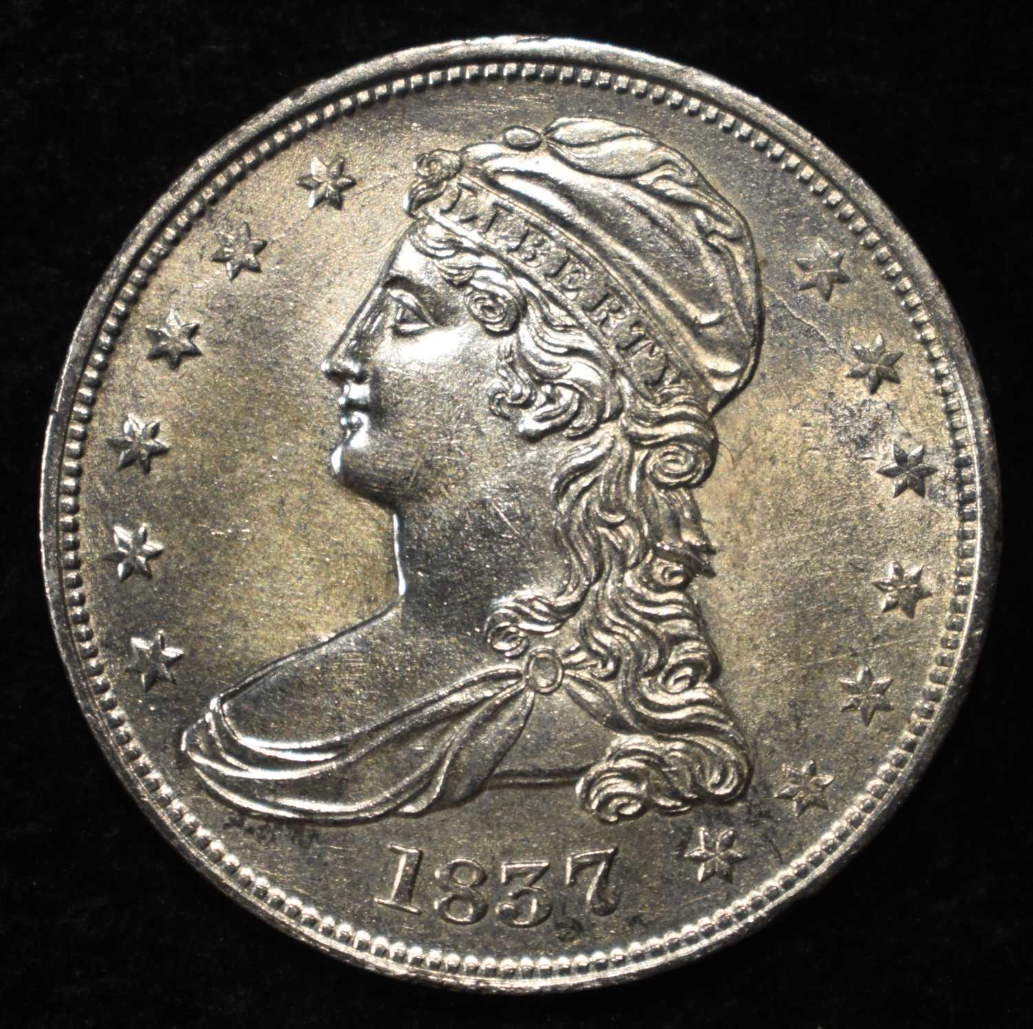1837 BUST HALF DOLLAR BU