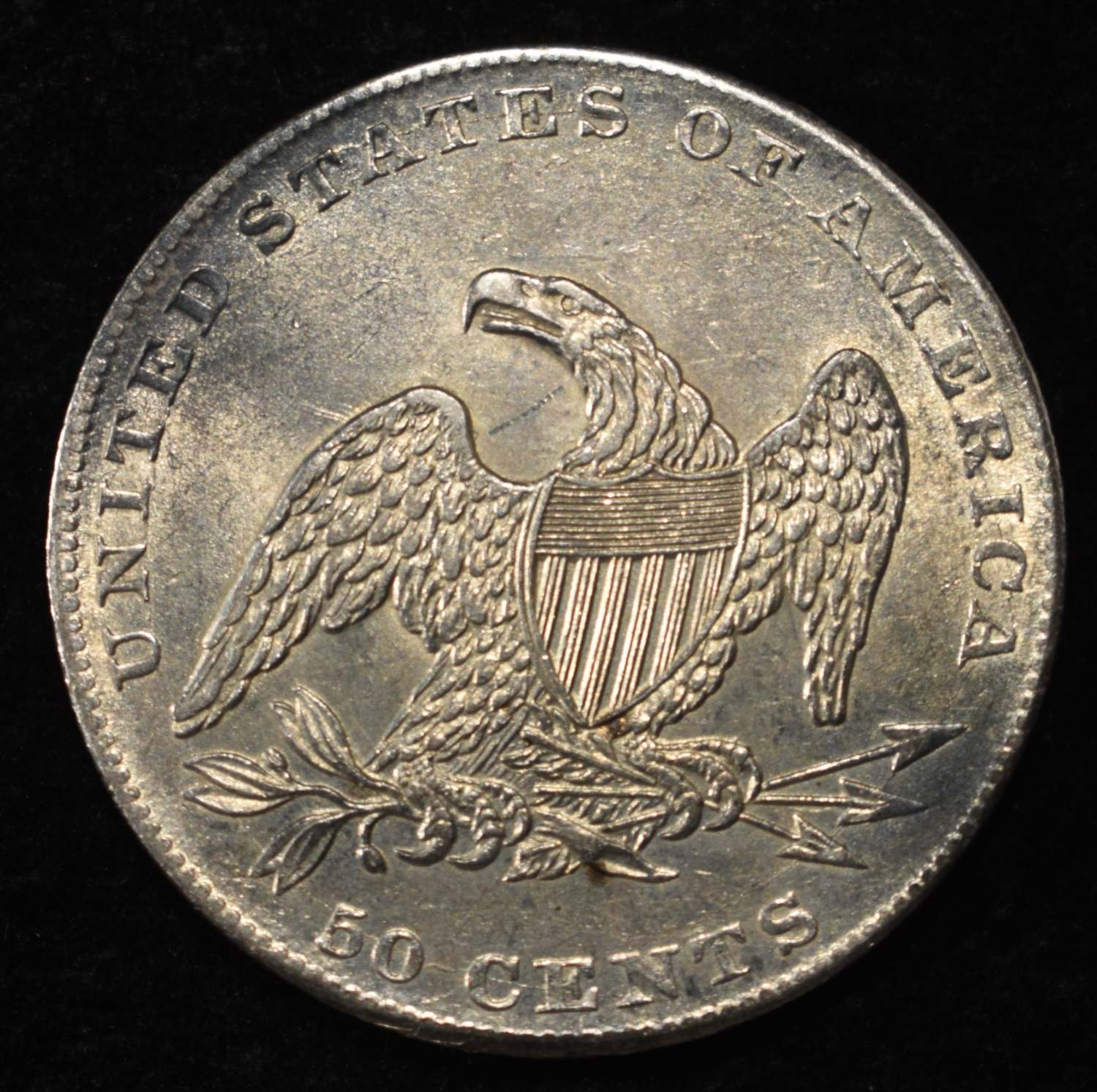 1837 BUST HALF DOLLAR BU