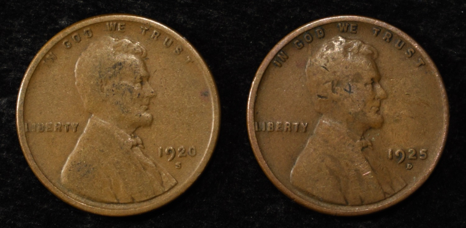 (76) WHEAT CENTS FROM THE 20'S