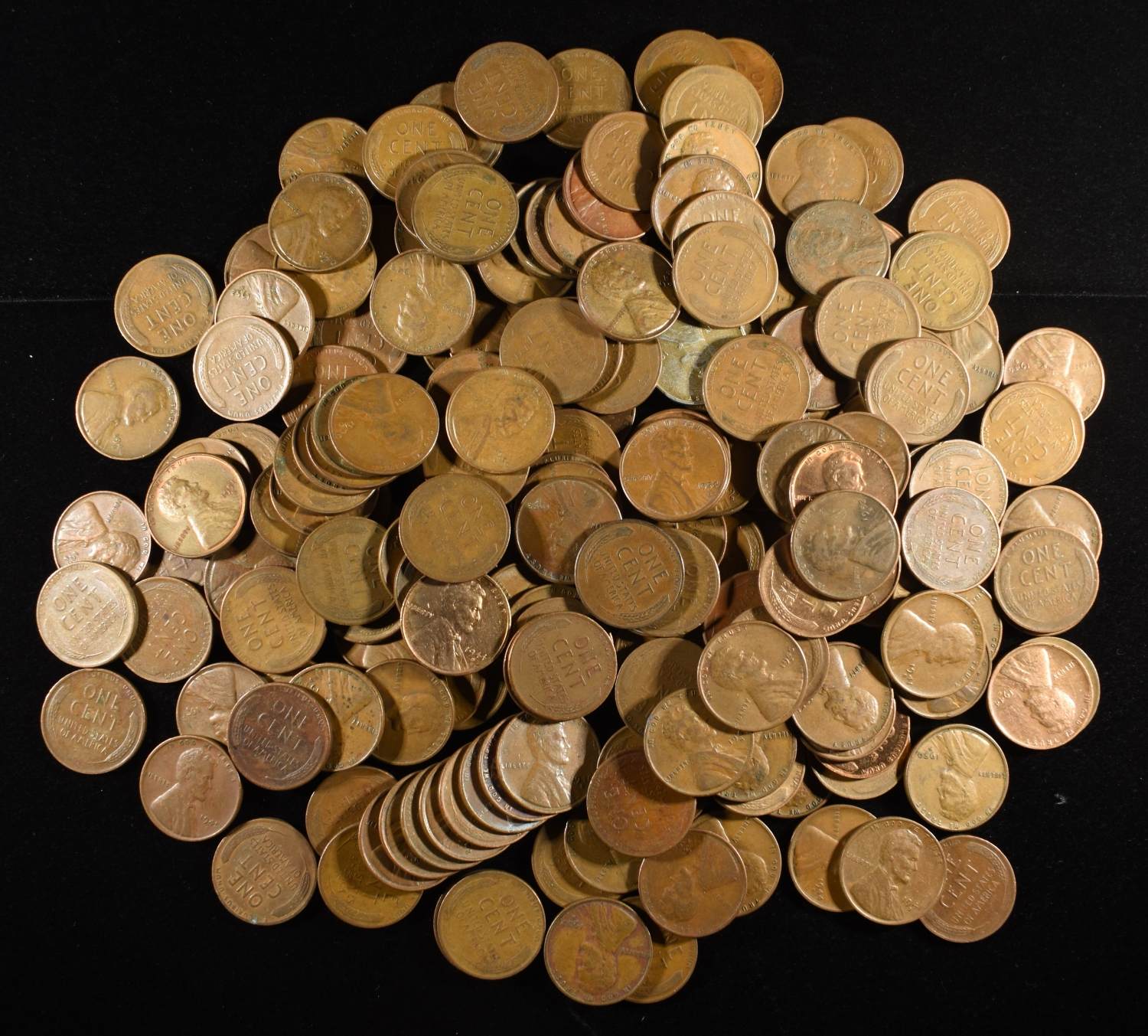 200 "S" MINT WHEAT CENTS