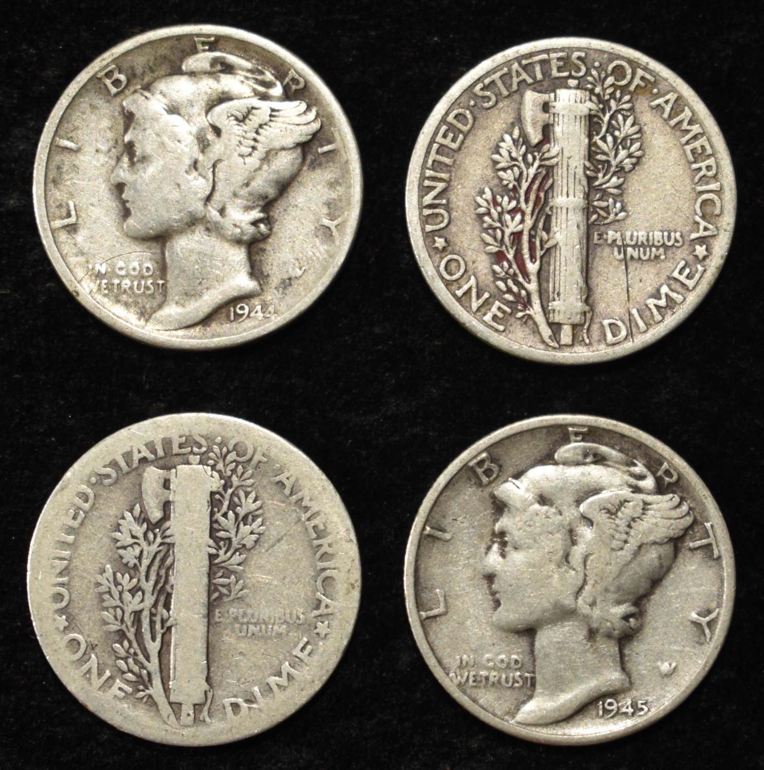 (50) MERCURY DIMES