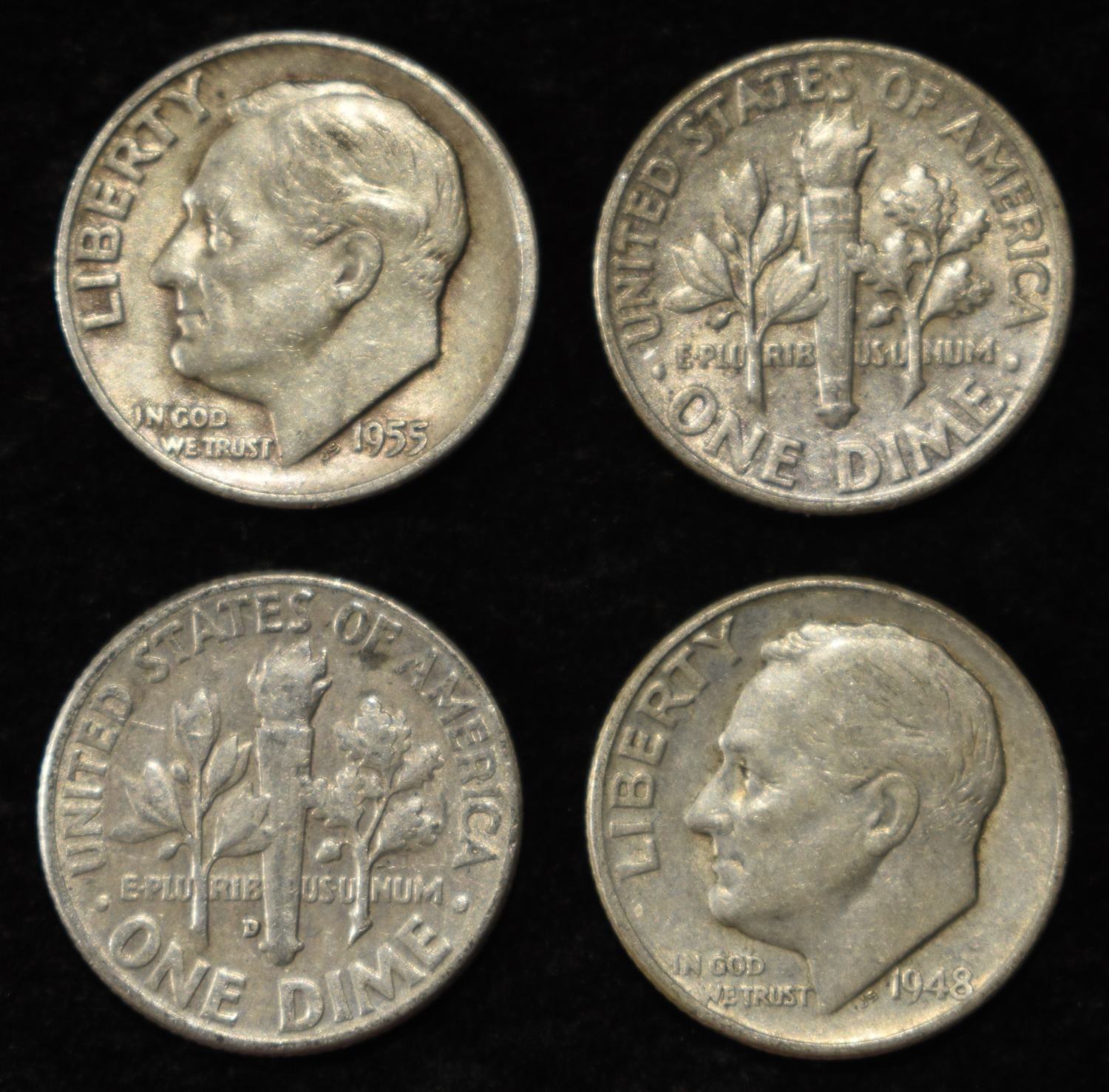 (50) 90% SILVER ROOSEVELT DIMES