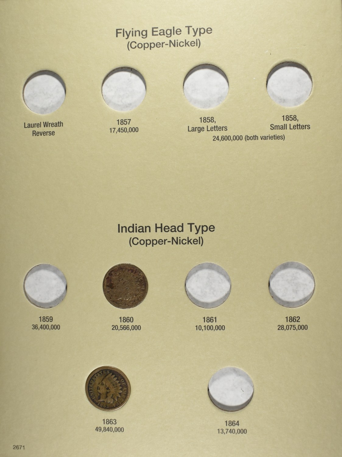 NICE PARTIAL SET OF INDIAN CENTS