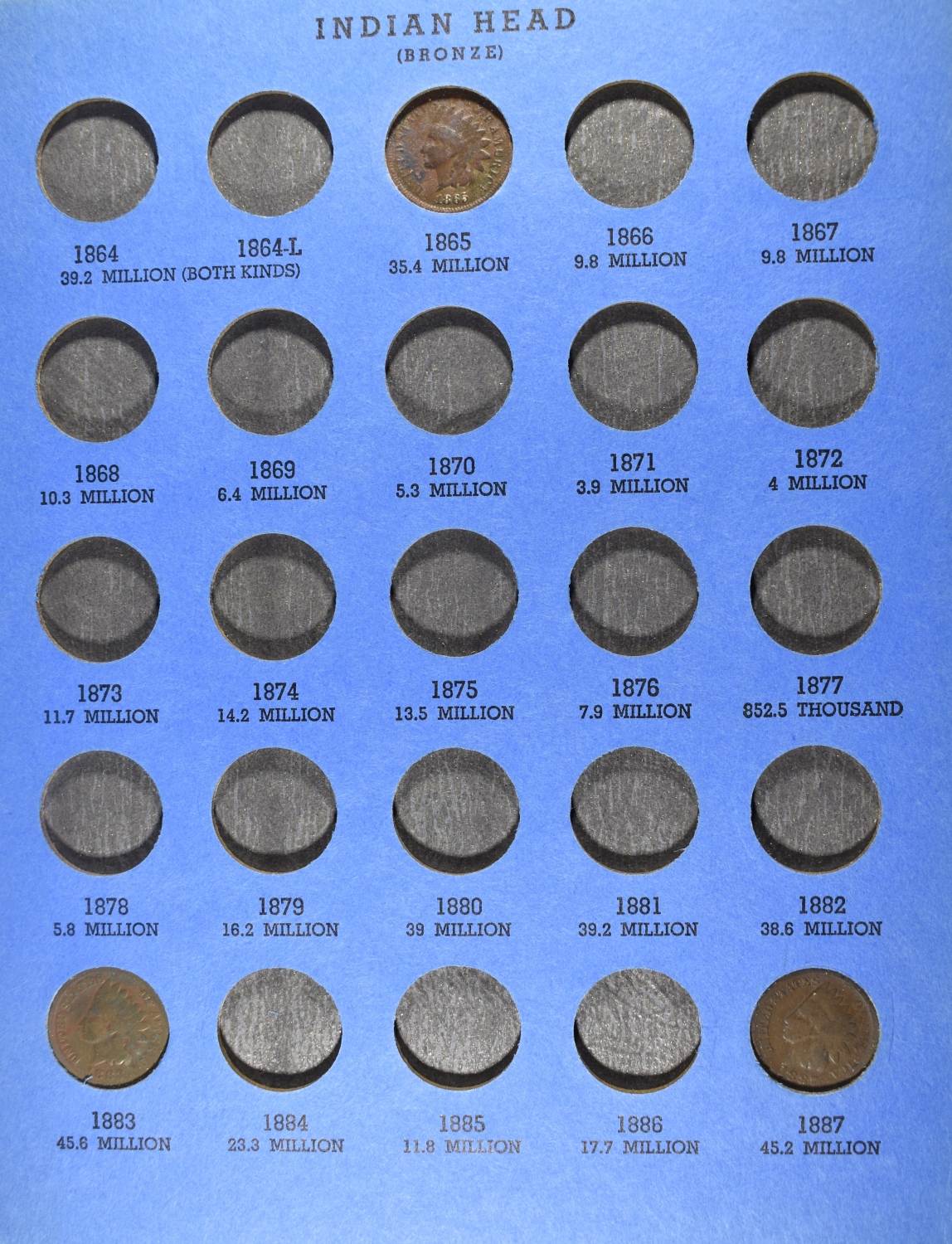 INDIAN & (4) LINCOLN CENTS COLLECTION