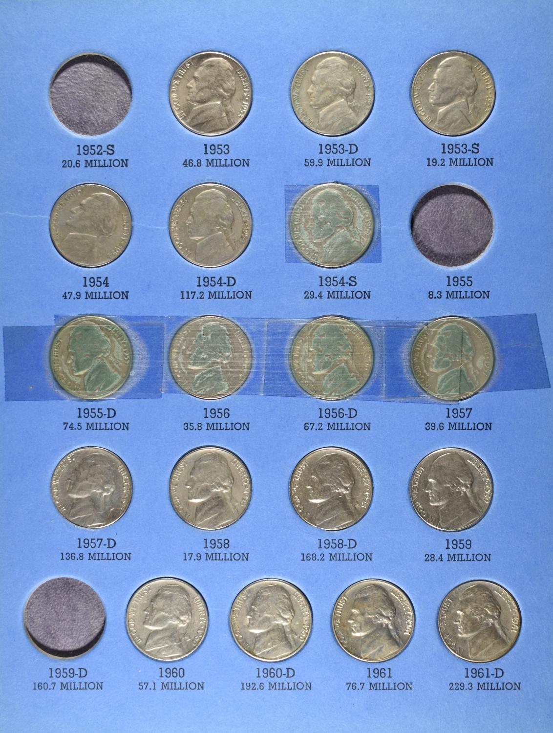 BUFFALO & JEFFERSON NICKEL COLLECTIONS