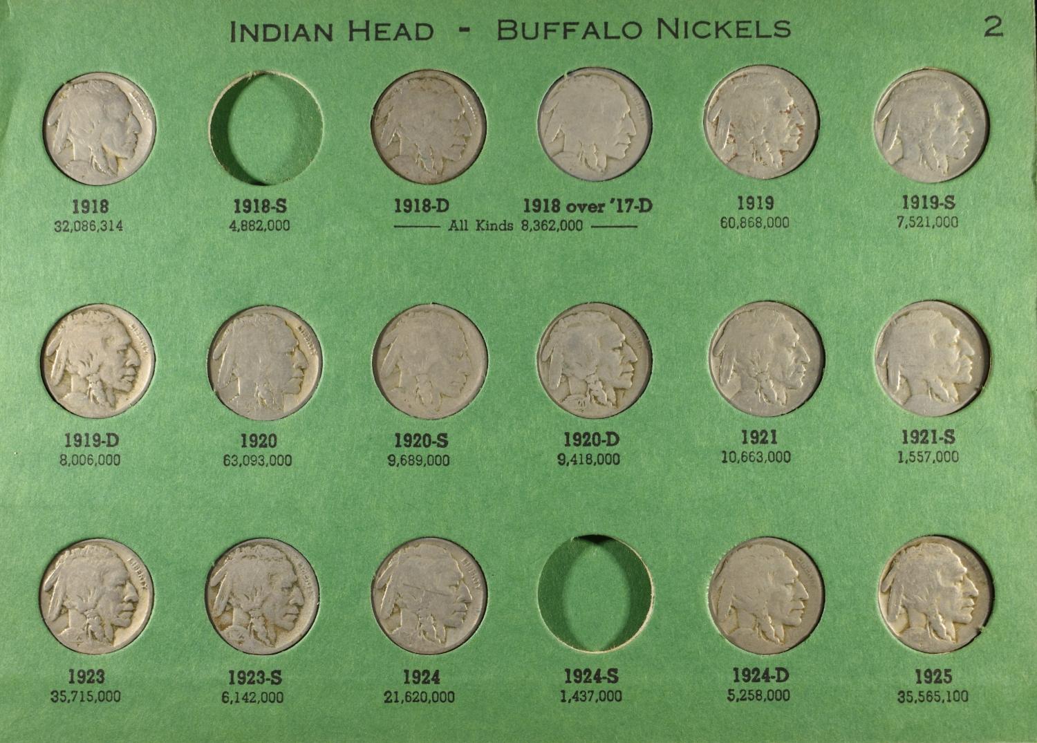 BUFFALO & JEFFERSON NICKEL COLLECTIONS