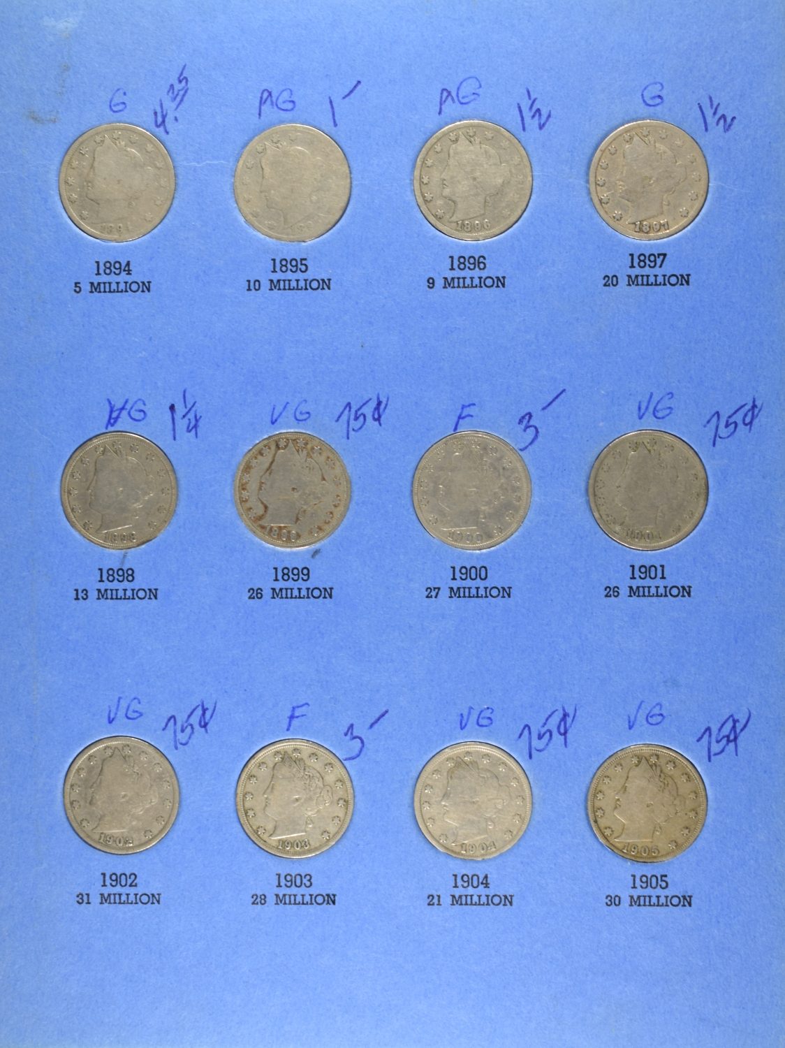 LIBERTY & JEFFERSON NICKEL COLLECTIONS