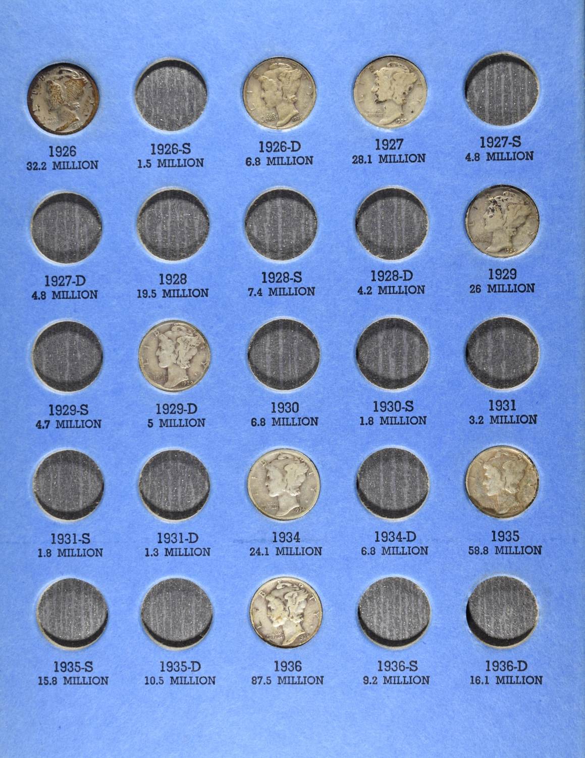 MERCURY DIMES COLLECTION